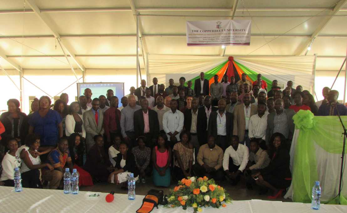 Enlarged view: Participants at the international conference on "Ethnic Mobilization in Africa" at the Copperbelt University, September 16th
