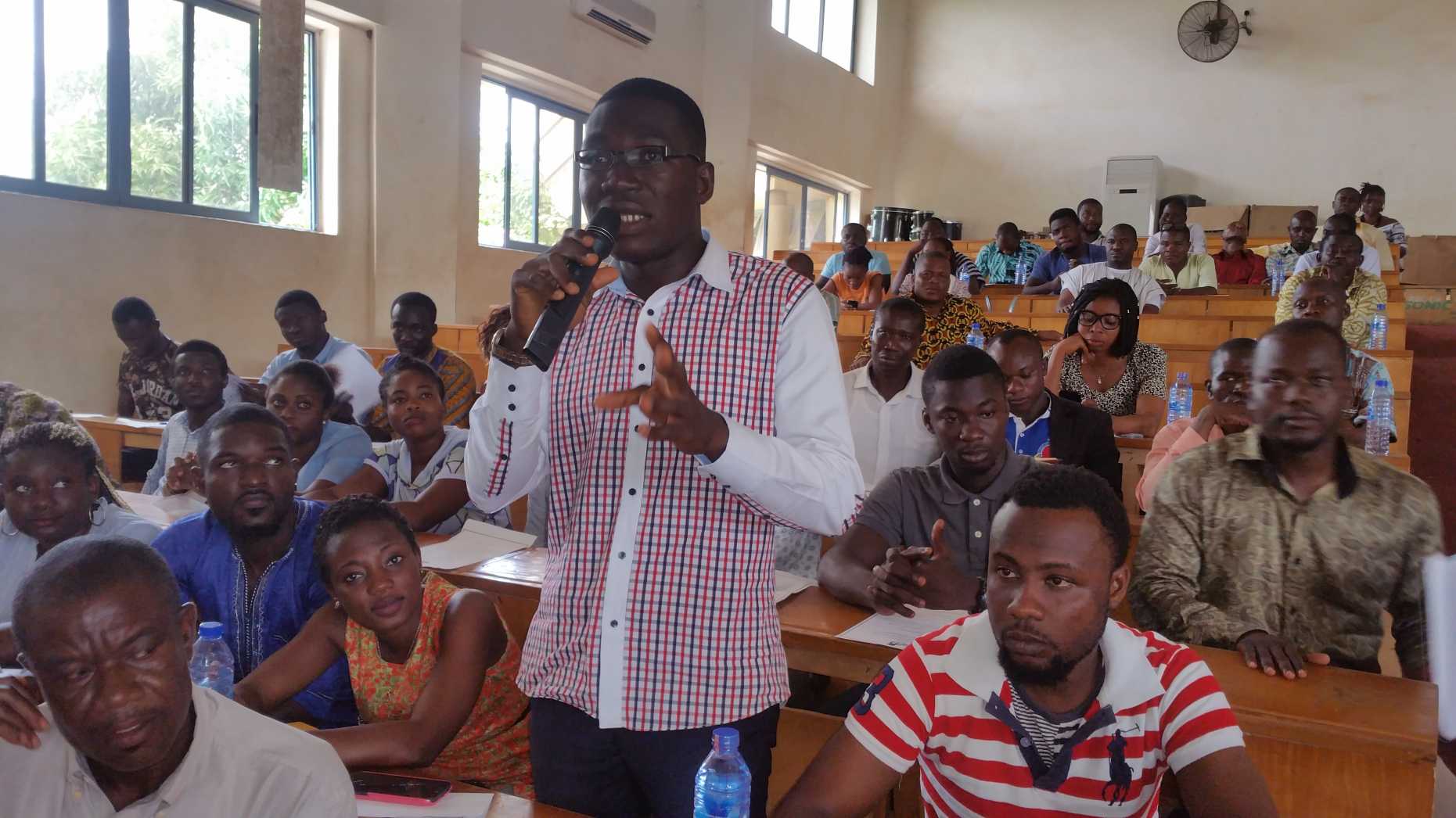 Enlarged view: Student audience during a Scientific Engagement at the University for Development Studies (UDS), Ghana.